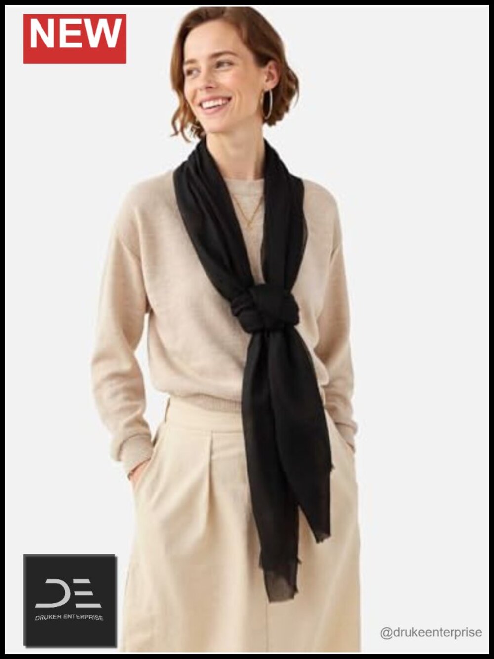 Cotton Blend Lightweight Large Linen Shawl Scarf Head Scarf Beach Travel Wrap - Picture 3 of 6